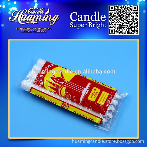 Top Sell White Candles,Paraffin Wax Candle, Polybag Package